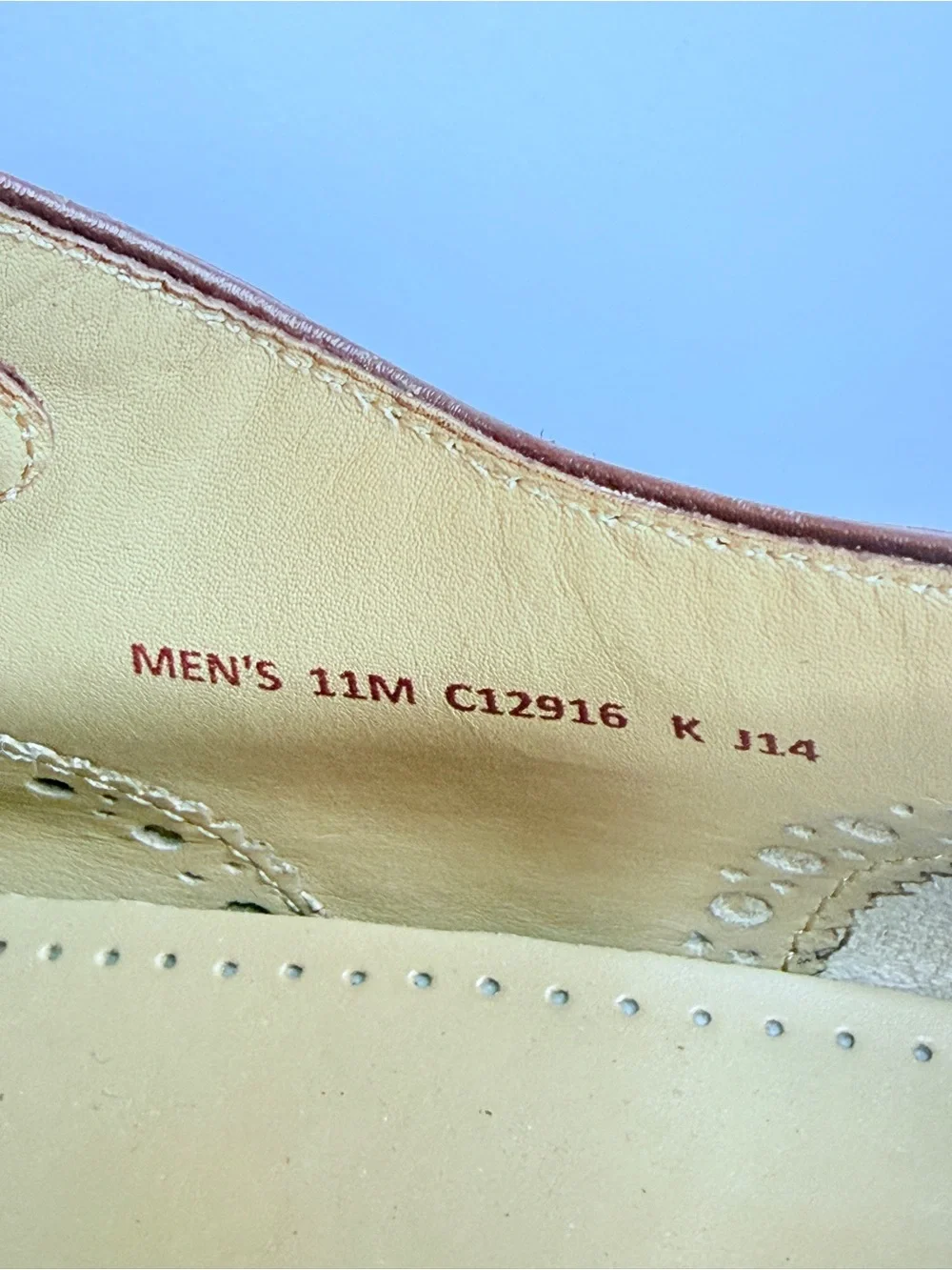 Like New! Cole Haan Cambridge Wingtip Dark Brown Walnut Leather Oxfords Size 11 - Picture 6 of 14